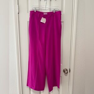 TCEC NWT FUCHSIA DRESS PANTS SIZE LARGE